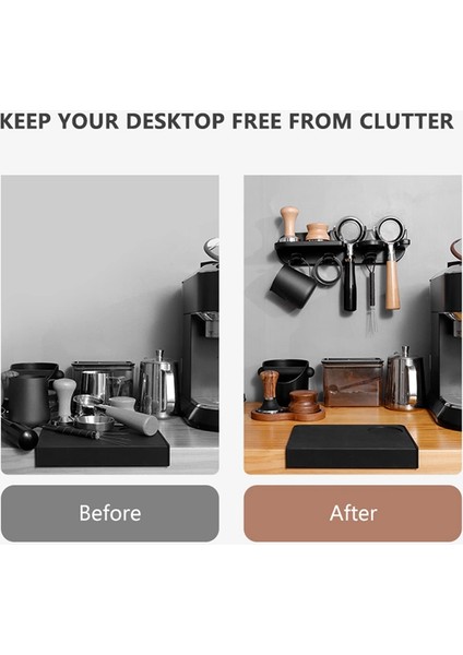 51MM Kahve Seti Portafilter Depolama Duvar Rafı Kendinden Yapışkanlı Duvara Montaj Espresso Kahve Filtresi Tutucu (Yurt Dışından) fırsatları