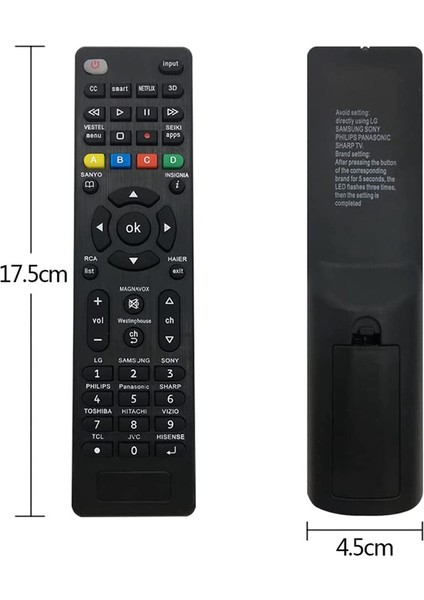 Lg, Samsung, Tcl, Philips, Toshiba ve Diğer Markalar Için Evrensel Tv Uzaktan Kumandası LCD LED 3D Hdtv Akıllı Tv Uzaktan Kumandası (Yurt Dışından) fırsatları
