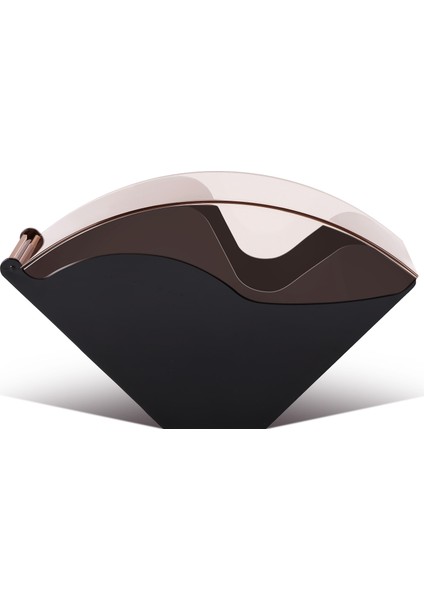 V60 Filtre Kağıdı Tutucu/konik Filtre Kağıdı Kutusu Filtreleme Kağıdı Depolama Raf Standı Kahve Araçları Toz Geçirmez Kapaklı (Yurt Dışından)