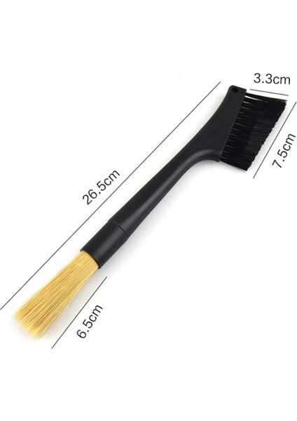 Çift Kafa Kahve Fırçası Espresso Kahve Öğütücü Makinesi Temiz Fırça Matcha Klavye Toz Alma Aracı Kahve Tozu Fırçası (Yurt Dışından) fiyatları