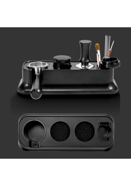Kahve Sabotaj Tutucu Raf Portafilter Standı Espresso Dağıtıcı Mat Raf 51/53/58MM Kahve Makinesi Aracı Aksesuarları-Gri (Yurt Dışından)