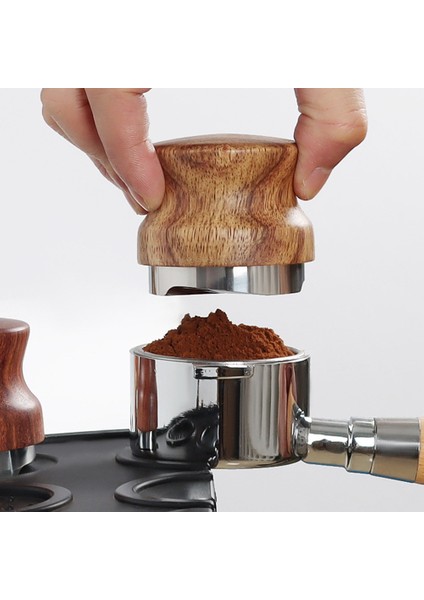 Paslanmaz Çelik Kahve Bezi Tozu Makinesi Gül Ağacı Üç Hamuru Tozu Basın Ayarlanabilir Toz Çekiç 58MM, C (Yurt Dışından) modelleri