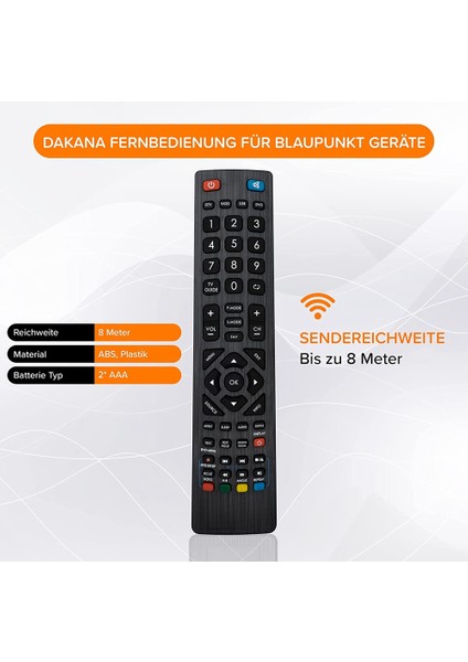 Blaupunkt Tv Için Yedek Uzaktan Kumanda Blaupunkt Tv Için Önceden Yapılandırılmış ve Hazır Evrensel Uzaktan Kumanda (Yurt Dışından) fiyatları