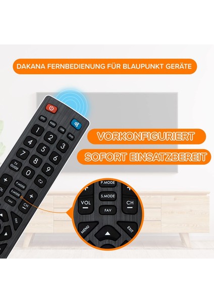 Blaupunkt Tv Için Yedek Uzaktan Kumanda Blaupunkt Tv Için Önceden Yapılandırılmış ve Hazır Evrensel Uzaktan Kumanda (Yurt Dışından) modelleri