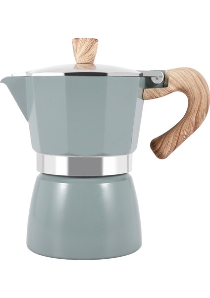Kahve Makinesi Alüminyum Mocha Espresso Süzgeç Pot Kahve Makinesi Moka Pot 3 Fincan Soba Üstü Kahve MAKINESI-150ML (Yurt Dışından)