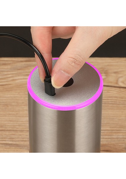 Taşınabilir Kahve Değirmeni Elektrikli USB Şarj Edilebilir Kahve Çekirdekleri Taşlama Otomatik Fasulye Öğütücü Mutfak Ev-Gümüş (Yurt Dışından)