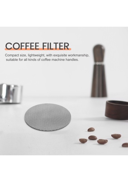 Kahve Filtresi Örgüsü, Yeniden Kullanılabilir Kahve Puck Ekranı Yüksek Mukavemetli 1.7mm Aeropress Kahve Makinesi Filtreleri Için Dayanıklı 58MM (Yurt Dışından) fırsatları