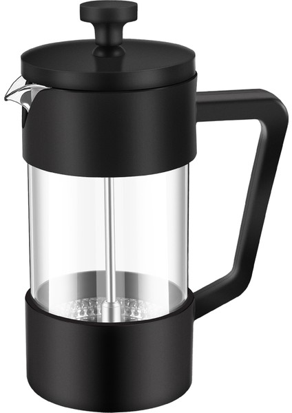 French Press Kahve ve Çay Makinesi 12OZ, Kalınlaştırılmış Borosilikat Cam Kahve Presi Paslanmaz ve Bulaşık Makinesinde Yıkanabilir, Siyah (Yurt Dışından)