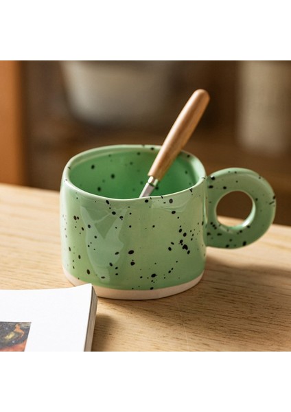 Yaratıcı Halka Kolu Seramik Kupa Şeker Renk Süt Kahve Fincanı Ofis Ev Drinkware Mikrodalga Fırın Çift Grip Bardak B (Yurt Dışından) fiyatları