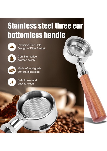 58 mm Kahve Portafilter Kahve Makinesi Barsetto Kahve Kolu Için Dipsiz Filtre Profesyonel Aksesuar, G (Yurt Dışından) fırsatları