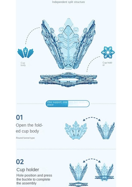 Kar Tanesi Kahve Filtreli Fincan V 60 El Punch Kahve Filtresi Plastik Huni Katlanır Fincan Kahve El Punch Pot, Mavi (Yurt Dışından) modelleri