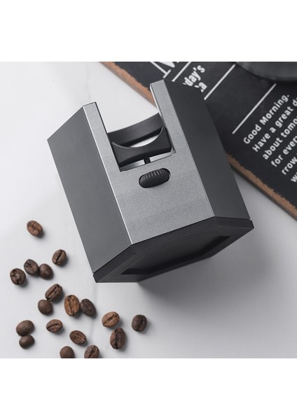 Elmas Paslanmaz Çelik Kahve Filtresi Kolu Tutucu Espresso Mat Standı Kahve Sabotaj Tabanı Raf Aksesuarları Siyah (Yurt Dışından) fırsatları
