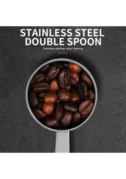 Espresso Standı Kahve Tedbir Sabotaj Kaşık Paslanmaz Çelik Kahve ve Çay Araçları Ölçme Sıkıştırma Kepçe 1 Parça Gümüş (Yurt Dışından)