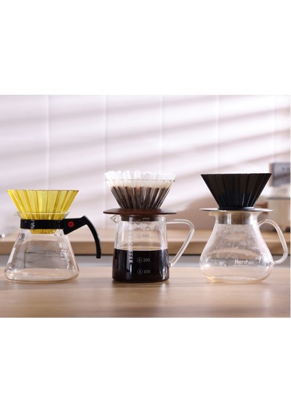 V60 Kahve Damlatıcı Cam Kahve Filtresi Barista Kahve Üzerine Dökün Şeffaf Yeniden Kullanılabilir Kahve Hunisi (Şampanya) (Yurt Dışından) modelleri