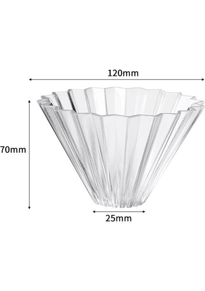 V60 Kahve Damlatıcı Cam Kahve Filtresi Barista Kahve Üzerine Dökün Şeffaf Yeniden Kullanılabilir Kahve Hunisi (Şampanya) (Yurt Dışından) fırsatları