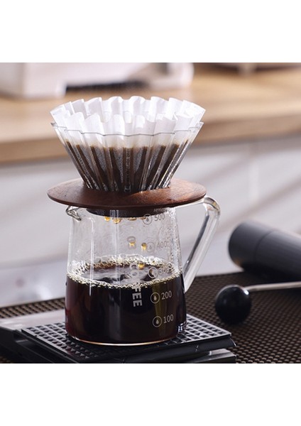 V60 Kahve Damlatıcı Cam Kahve Filtresi Barista Kahve Üzerine Dökün Şeffaf Yeniden Kullanılabilir Kahve Hunisi (Şampanya) (Yurt Dışından) indirimleri