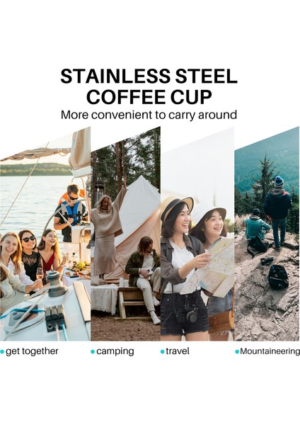 Keçi Boynuzu Kahve Kupa 230 ml Paslanmaz Çelik Vakum Bardak Termos Şişesi Çay Fincanları Seyahat Çift Su Şişesi ile Halat-Siyah (Yurt Dışından) indirimleri