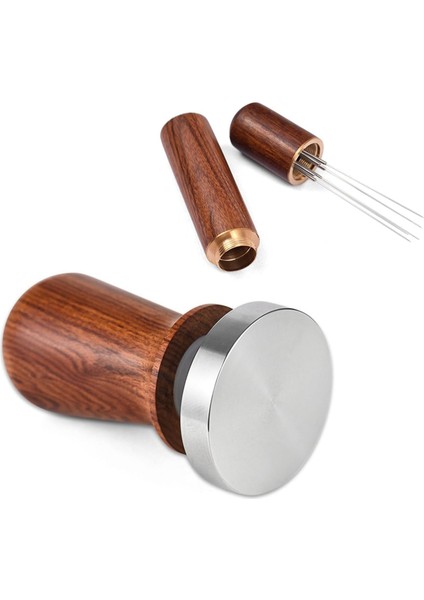 51MM Espresso Sabotaj ve Karıştırıcı Seti, Ahşap Saplı Pres ve Espresso Makinesi Aksesuarları Için Wdt Aracı (Yurt Dışından) modelleri