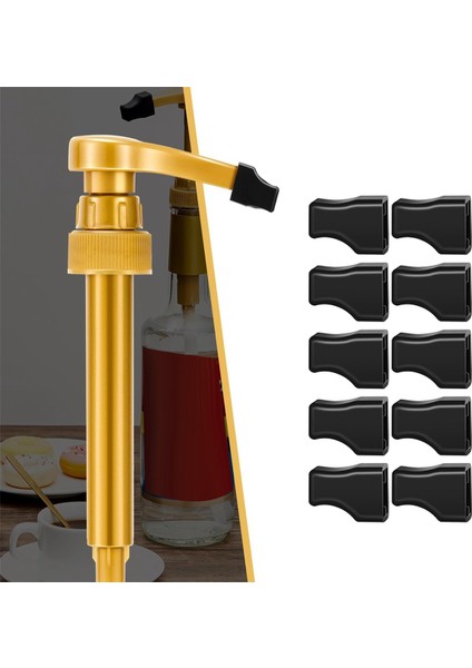 20 Adet Kahve Şurubu Pompası Ucu Kapağı Dökücü Kapağı Şurup Kapakları Siyah Kapaklar Şurup Pompası Için Uygun, Dökün Dağıtıcı (Yurt Dışından) fırsatları