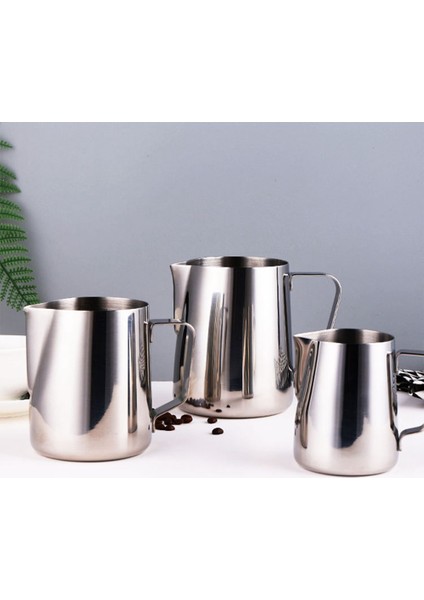 Süt Sürahisi, 304 Paslanmaz Çelik Süt Bardağı Süt Köpürtme Sürahi Latte Kahve Sanatı Yapmak Için Süt Sürahi, Cappuccino 350 ml (Yurt Dışından) indirimleri