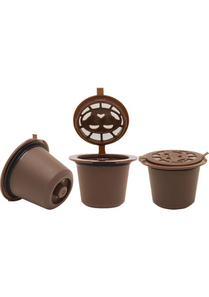 Nespresso Makineleri Için 5 / Adet Paslanmaz Çelik Filtre Yeniden Kullanılabilir Kahve Kapsülleri (B) (Yurt Dışından)