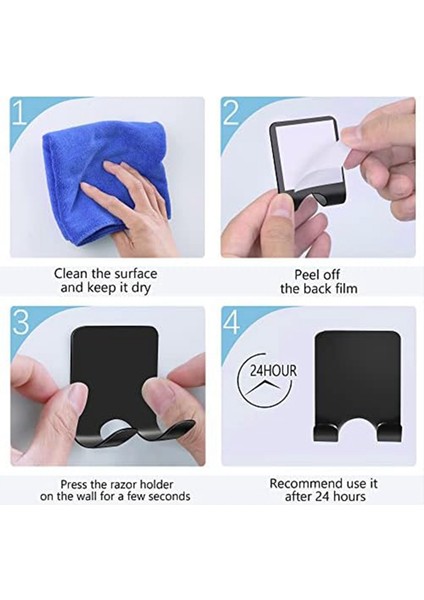 Duş Duvarı Için Tutucu, Banyo Mutfak Için Ağır Hizmet Tipi Paslanmaz Çelik Duş Tutucu, Su Geçirmez Yapışkan Tutucu (Yurt Dışından) modelleri