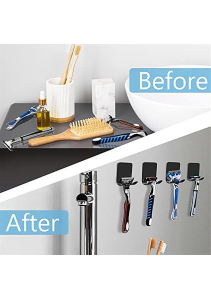 Duş Duvarı Için Tutucu, Banyo Mutfak Için Ağır Hizmet Tipi Paslanmaz Çelik Duş Tutucu, Su Geçirmez Yapışkan Tutucu (Yurt Dışından) indirimleri