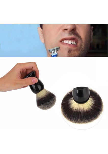 Yumuşak Domuzu Kıl Ahşap Sakal Fırçası Kuaför Tıraş Aracı Erkekler Bıyık Tarak Seti Tıraş Standı Tutucu Seti (Yurt Dışından) modelleri