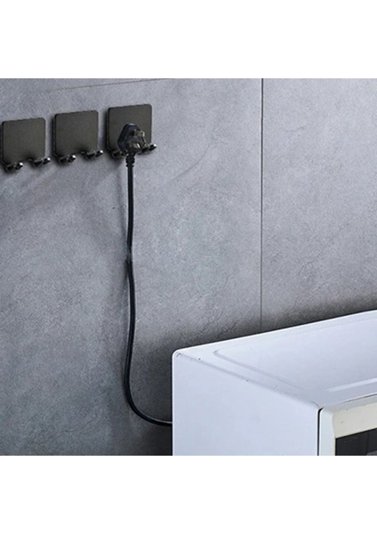 10 Adet Banyo Yumruk Ücretsiz Jilet Tutucu Depolama Kanca Duvar Tıraş Makinesi Havlu Banyo Topu Raf Jilet Raf Banyo Aksesuarları (Yurt Dışından)