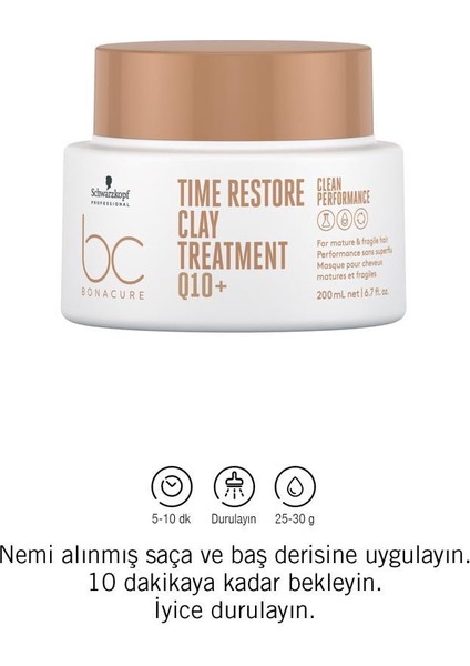 Q10+ Time Restore Kil Bakım Kürü 200ML | Olgun ve Kırılgan Saçlar Için modelleri