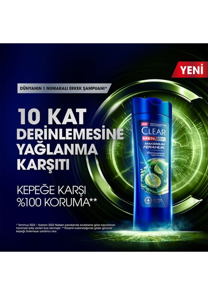 Men Kepeğe Karşı Etkili Şampuan Maksimum Ferahlık 350 ml