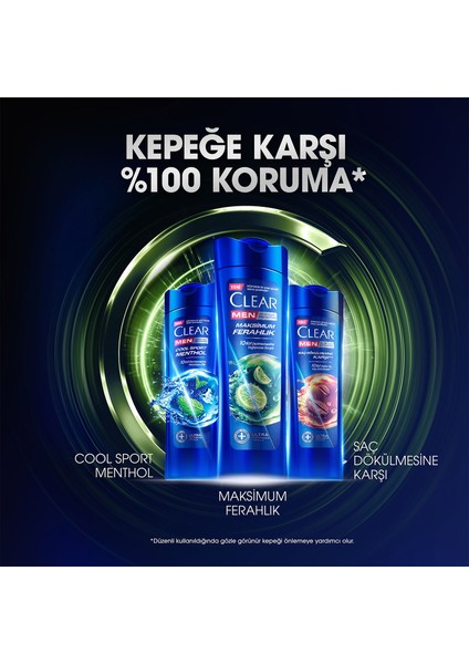 Men Kepeğe Karşı Etkili Şampuan Maksimum Ferahlık 350 ml