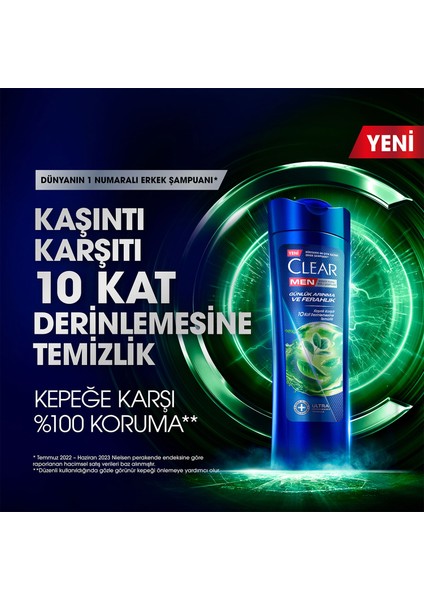 Men Kepeğe Karşı Etkili Şampuan Günlük Arınma ve Ferahlık 350 ml