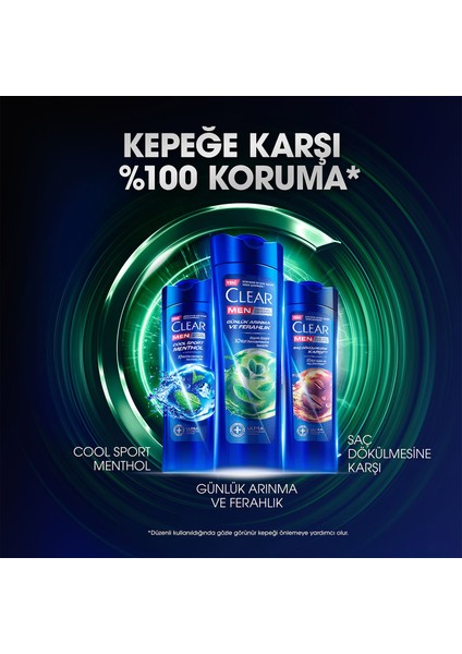 Men Kepeğe Karşı Etkili Şampuan Günlük Arınma ve Ferahlık 350 ml