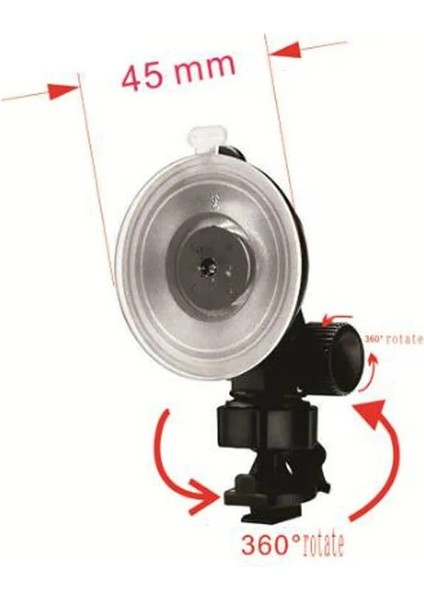 Mn 2 Tip Oto Araba Dvr Tutucu Montaj Vantuz Tutucu Yi Dvr Tutucu Için 360 Derece Döndürme Standı (Yurt Dışından)