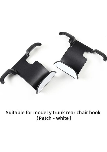MY-GA98BEYAZ Tesla Model 3 Model Y Için Modifiye Araba Koltuğu Kancası Araba Koltuğu Kafalık Kancası Depolama Taşınabilir Iç Araba Braketi Model3 (Yurt Dışından)
