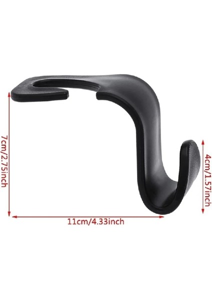 Araba Koltuğu Arka Kanca Askı Organizatör Evrensel Kafalık Montaj Depolama Kanca Ev Depolama Basit Şekillendirici Araba Manto Askısı (Yurt Dışından) fiyatları