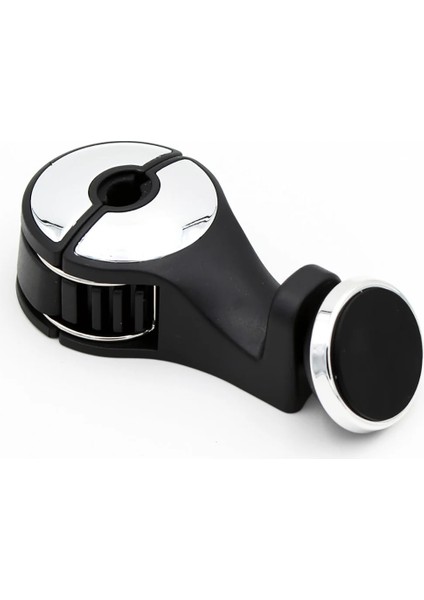 Siyah Gümüş Araba Ön Koltuk Başlığı Için Manyetik Telefon Tutuculu Kanca Askısı, Koltuk Başlığı Tutucu (Yurt Dışından)