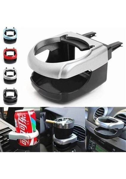 Gümüş Rengi Araba Bardak Tutucu Çıkış Hava Firar Rafı Içecek Montajı Ekleme Standı Tutucu Içecek Şişesi Standı Konteyner Kancası Araba Şekillendirme Aksesuarları (Yurt Dışından) fiyatları