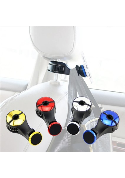 Siyah Gümüş Araba Ön Koltuk Başlığı Için Manyetik Telefon Tutuculu Kanca Askısı, Koltuk Başlığı Tutucu (Yurt Dışından) indirimleri