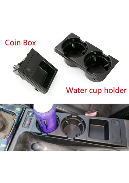 1x Bardaklık A Bmw 3 Serisi E Araba Iç Için Araba Merkezi Konsol Su Bardak Tutucu Içecek Şişe Tutucu Madeni Para Kutusu (Yurt Dışından) indirimleri