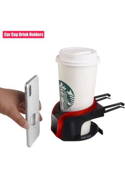 Kırmızı Araba Klima Havalandırma Bardağı Içecek Tutucular Araca Monte Mıknatıs Telefon Sabit Asma Klipler Evrensel Organizatör Şişe Standı (Yurt Dışından) fiyatları