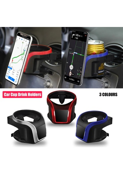 Kırmızı Araba Klima Havalandırma Bardağı Içecek Tutucular Araca Monte Mıknatıs Telefon Sabit Asma Klipler Evrensel Organizatör Şişe Standı (Yurt Dışından) fırsatları