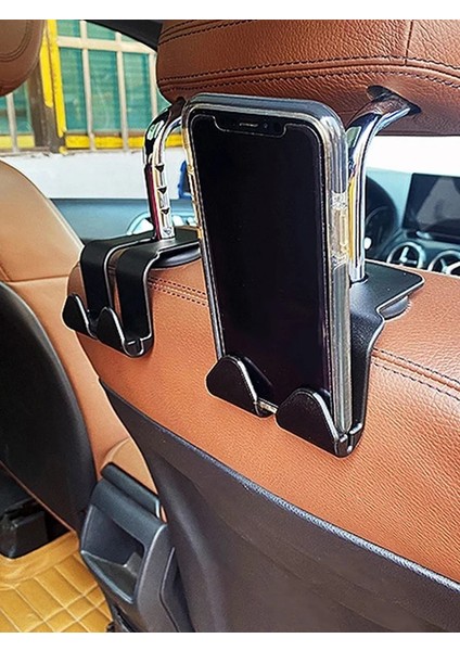 Siyah Evrensel Araba Koltuğu Arka Kanca Çok Fonksiyonlu Oto Araba Koltuğu Kafalık Askı Kanca Telefon Tutucu Çanta Çanta Kumaş Için Araba Organizatör (Yurt Dışından) modelleri