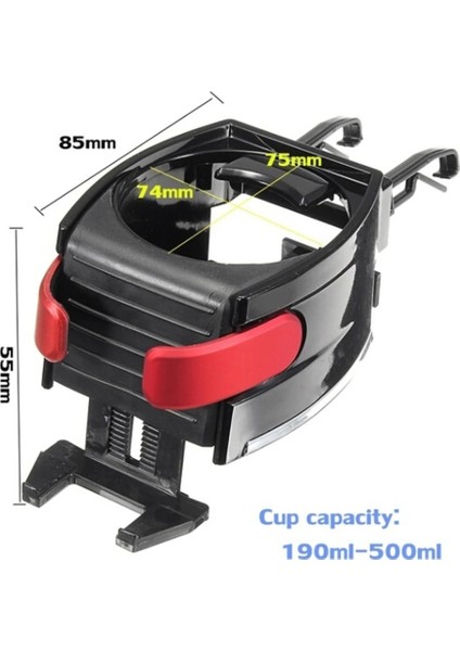 Siyah Araba-Styling Su Bardak Tutucular Evrensel Araba Kamyon Içecek Tutucular Araba Hava Çıkışı Içecek Rafı Kapı Montaj Şişe Standları (Yurt Dışından) fiyatları