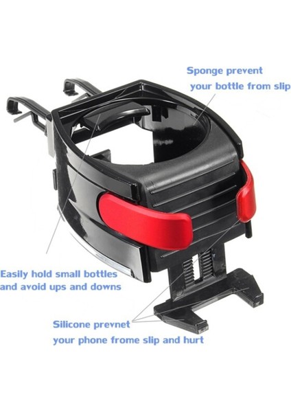 Siyah Araba-Styling Su Bardak Tutucular Evrensel Araba Kamyon Içecek Tutucular Araba Hava Çıkışı Içecek Rafı Kapı Montaj Şişe Standları (Yurt Dışından) indirimleri