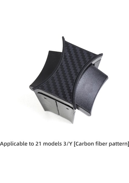 M3-GA80CF Tesla Model 3 Için Model Y Oto Aksesuarları Modeli Araba Su Bardağı Yuvası Kayma Sınırı Klipsi Abs Dönüş Kürk Araba Bardak Tutucu Sınırlayıcı (Yurt Dışından)