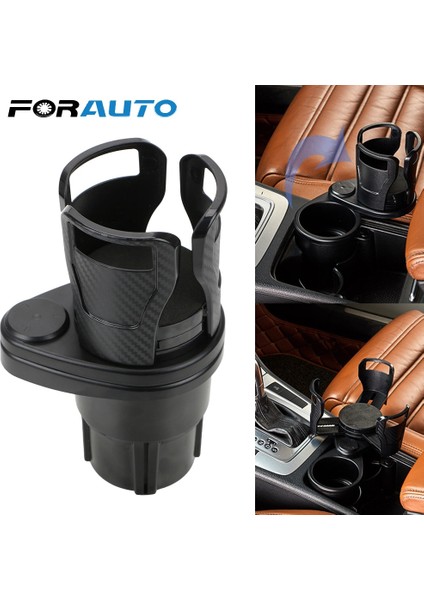 Siyah Forauto Araba Çift Bardak Tutucu Ayarlanabilir Bardak Standı Güneş Gözlüğü Telefon Organizatör Içme Şişe Tutucu Braketi Araba Styling (Yurt Dışından) modelleri