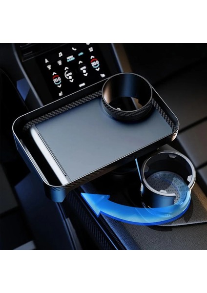 B Takılabilir Tepsi ile Çok Fonksiyonlu Araba Bardaklık 360 ° Döner Ayarlanabilir Araba Bardak Tutucular Için Yemek Tepsisi Masa Genişletici (Yurt Dışından) fırsatları