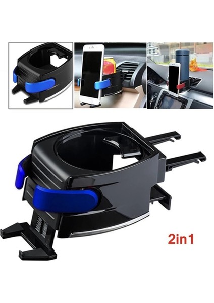 No.1 Araba Hava Firar Içecek Bardak Şişe Tutucu Ayarlanabilir Cep Telefonu Montaj Braketi Standı Beşikler (Yurt Dışından) modelleri